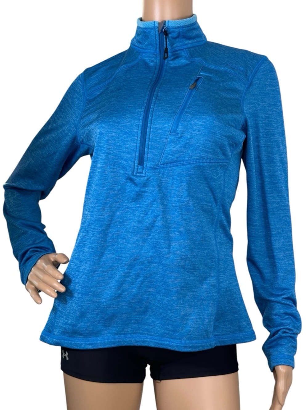 5.11 Tactical Women’s Blue Quarter-Zip Performance Top Small